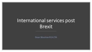 International services post Brexit